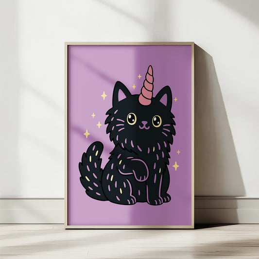 Spooky Kawaii Kittycorn PNG SVG