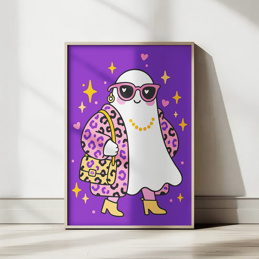 Spooky Girly Ghost PNG SVG design