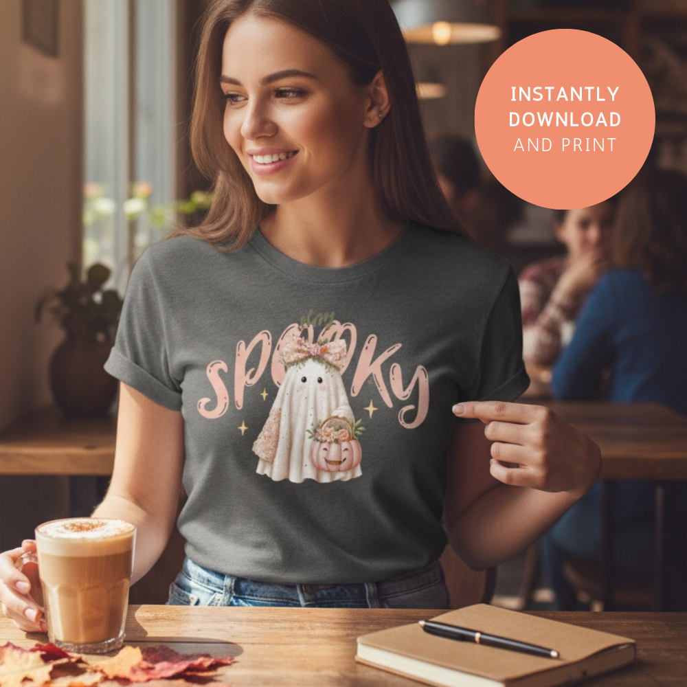 Stay Spooky Ghost PNG – Cute Halloween Printable