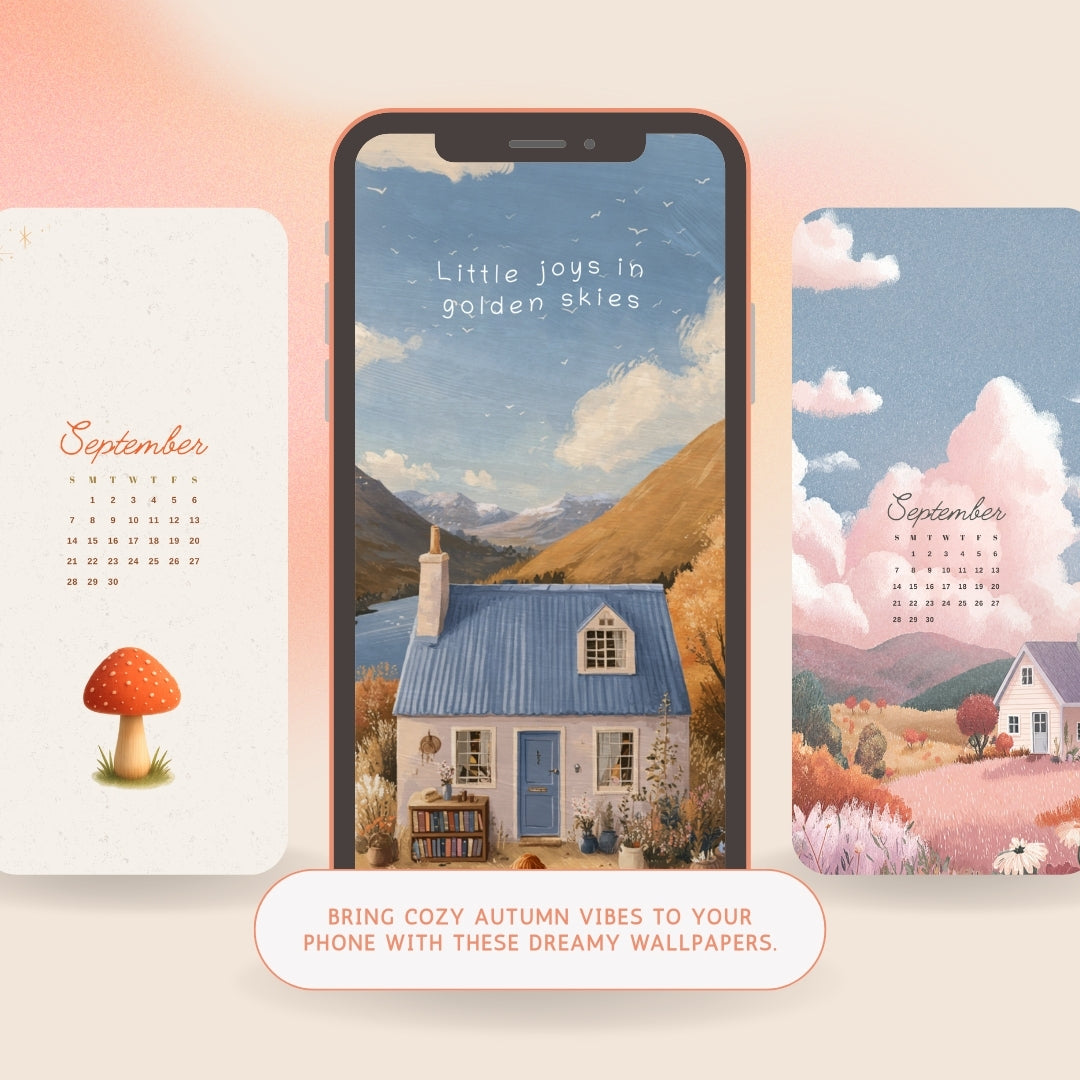 Dreamy Autumn Phone Wallpapers – September Freebies