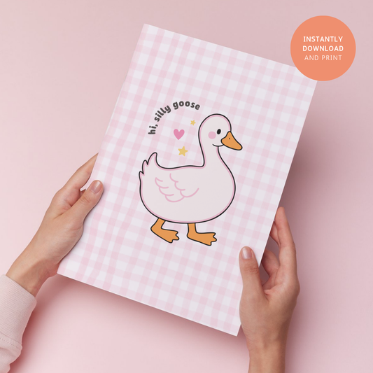 Cute Goose PNG SVG | FREEBIE