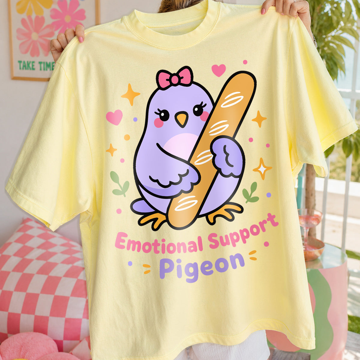 Emotional Support Pigeon PNG SVG