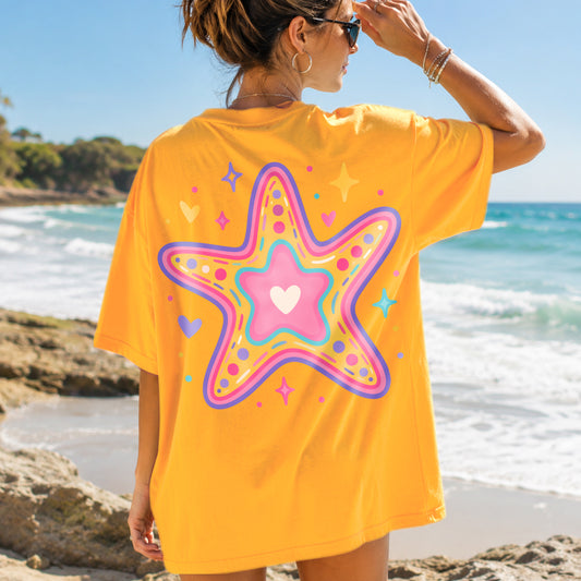 Kawaii Starfish PNG SVG Design