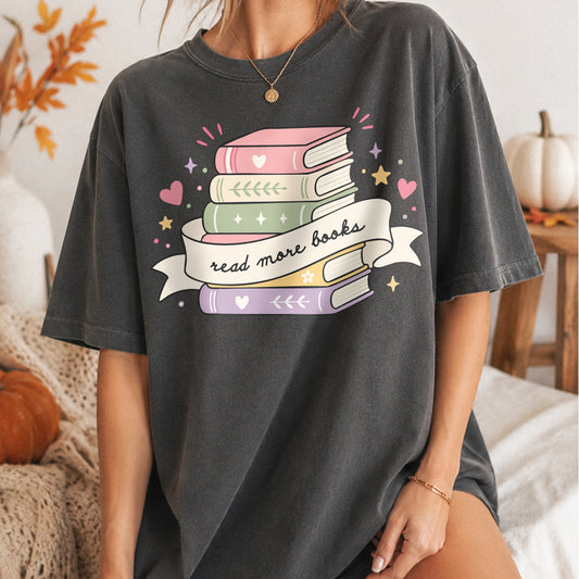 Pastel Book Stack PNG SVG