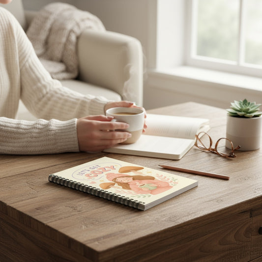 Cute Journal - Autumn Cozy Spiral Notebook