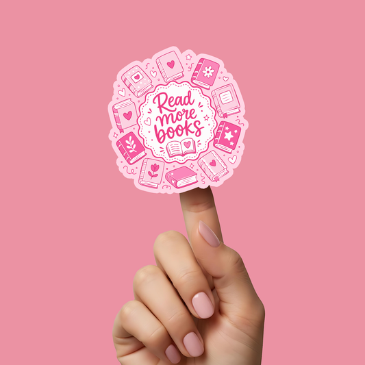 Pink Book Lover Design PNG SVG