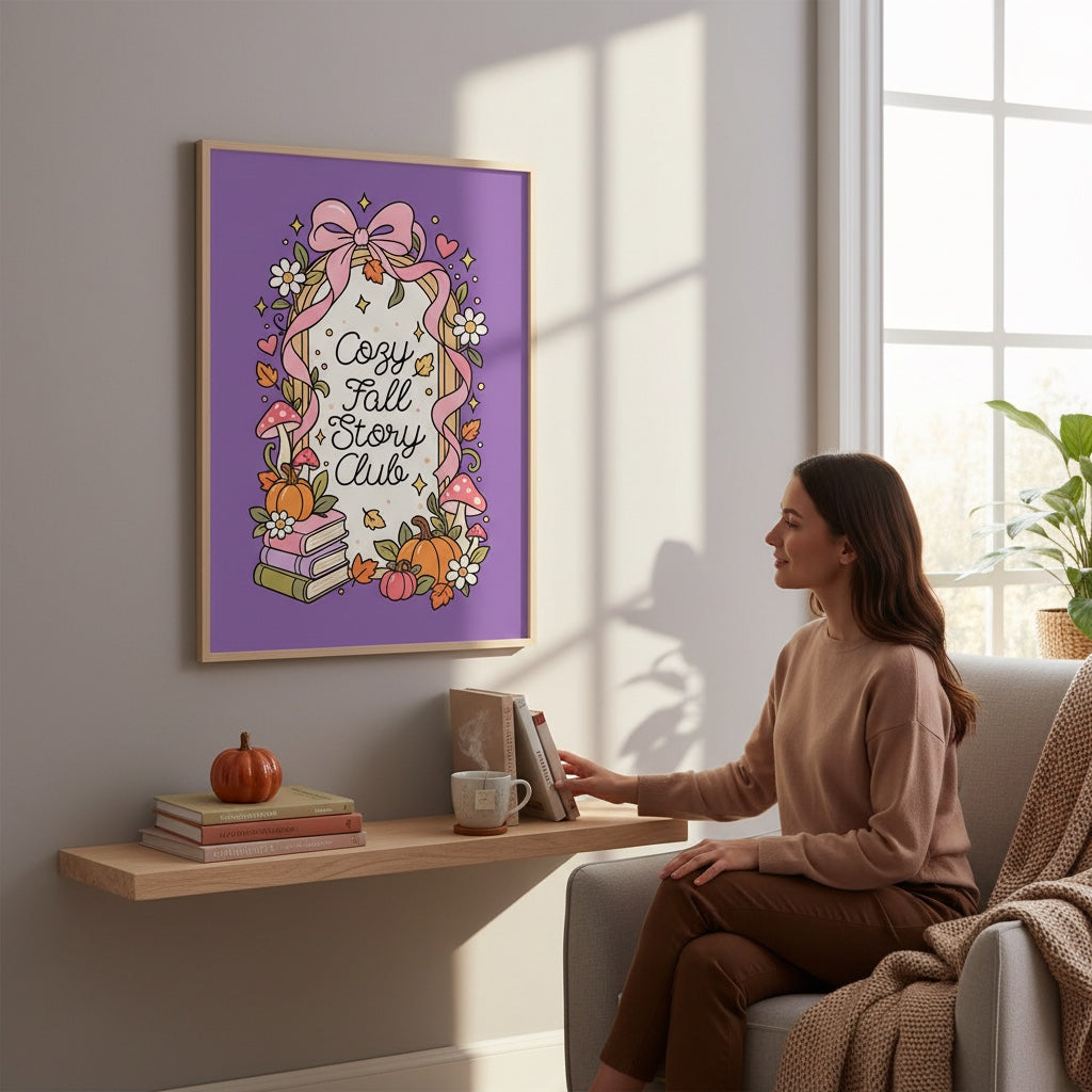 Cozy Fall Story Club PNG SVG