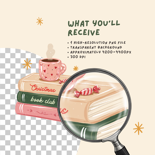 Christmas Book Club PNG
