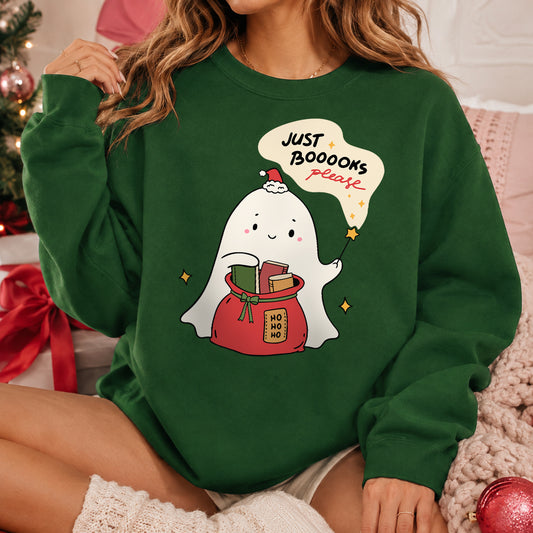 Just Books Please Christmas Ghost SVG PNG