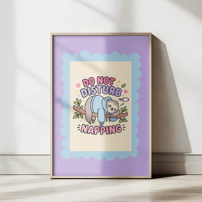 Do Not Disturb Napping PNG SVG Design