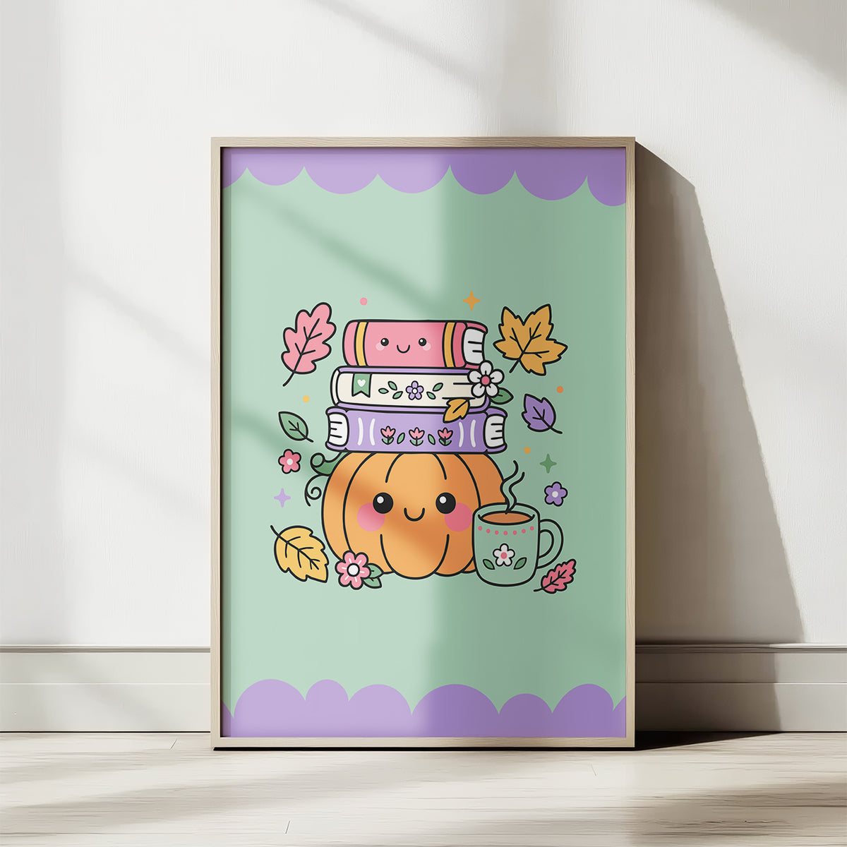 Fall Bundle, 6 Cute Pumpkin Designs PNG SVG
