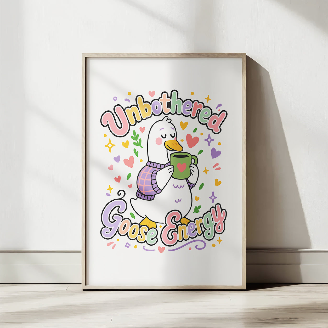 Unbothered Goose Energy PNG SVG