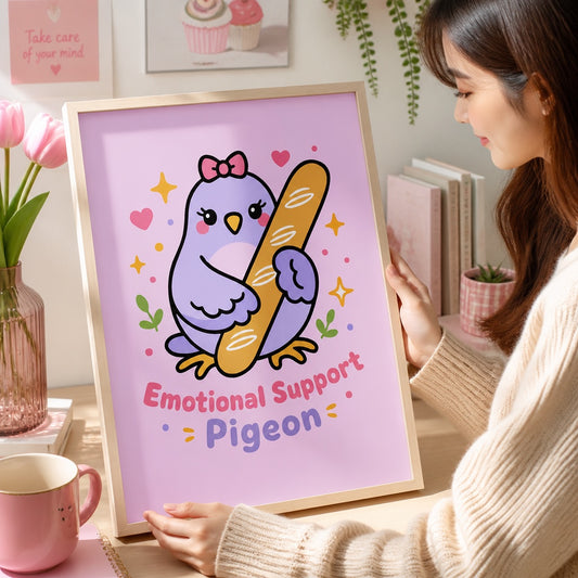 Emotional Support Pigeon PNG SVG
