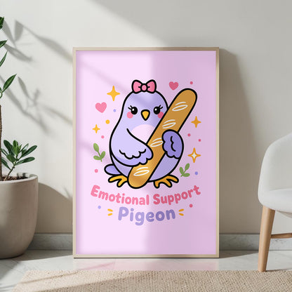 Emotional Support Pigeon PNG SVG