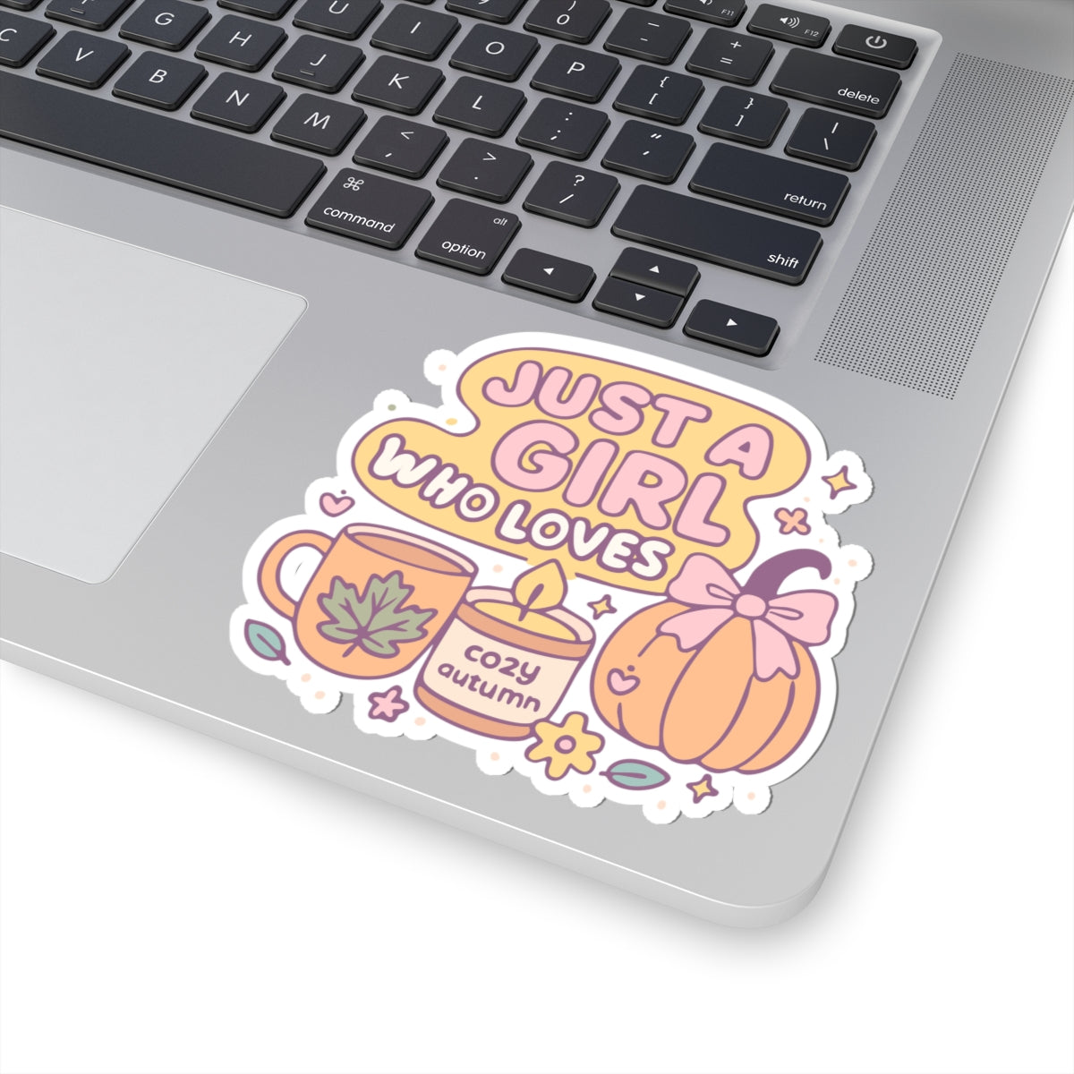 Just a Girl Who Loves Autumn Sticker - Cozy Pumpkin & Fall Vibes