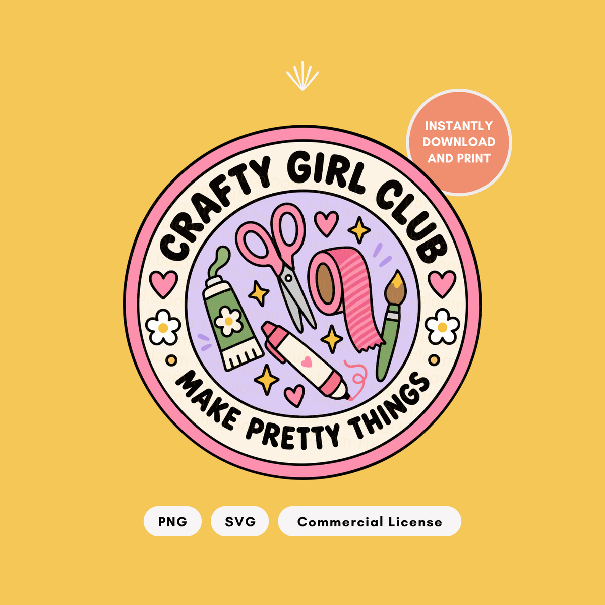 Crafty Girl Club SVG & PNG