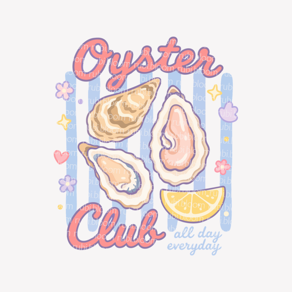 Oyster Club All Day PNG SVG Design