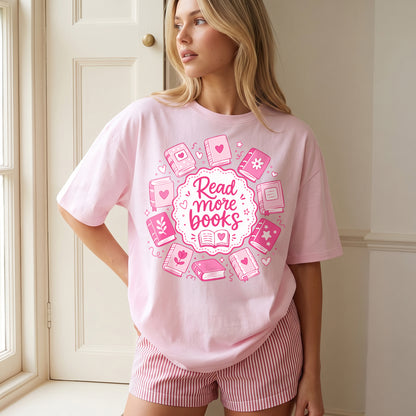 Pink Book Lover Design PNG SVG