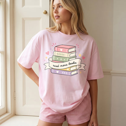 Pastel Book Stack PNG SVG