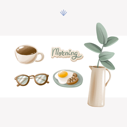 Morning Sticker Pack | FREEBIE