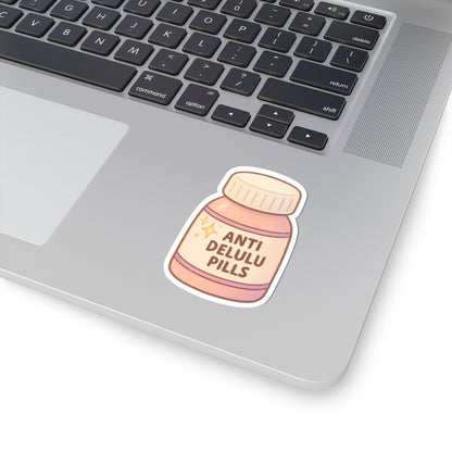 Anti Delulu Pills Cute Sticker
