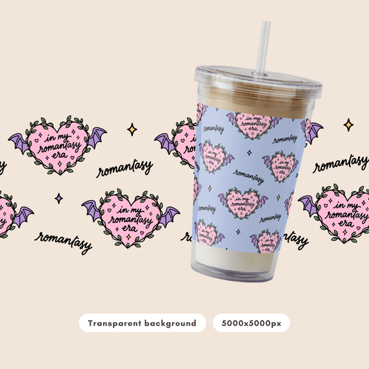 Romantasy Era Seamless Pattern PNG