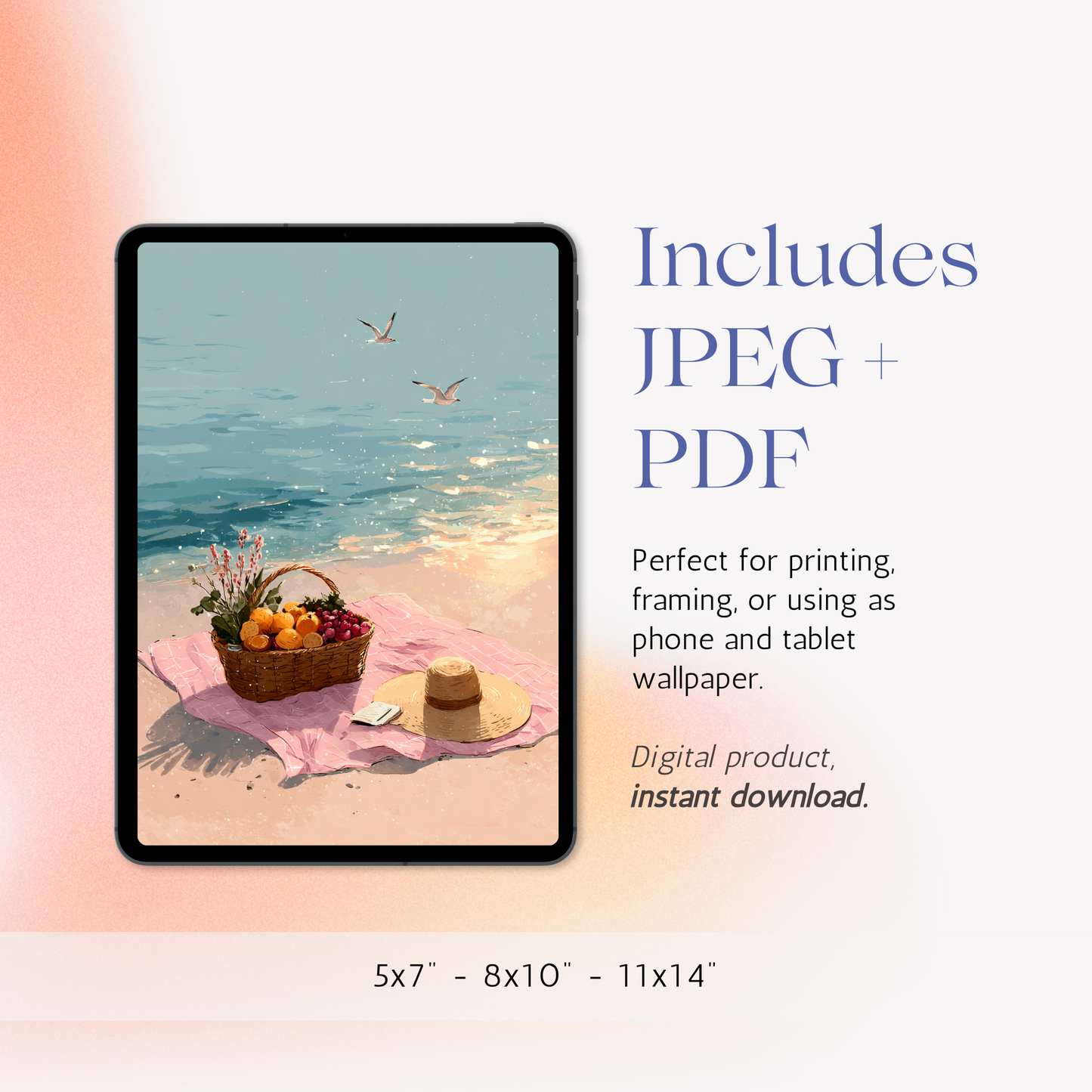 Seaside Picnic – Printable Poster