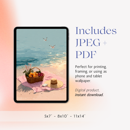 Seaside Picnic – Printable Poster