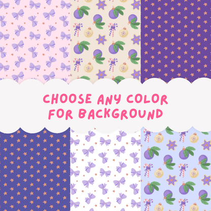 Sugarplum Sparkle Pattern PNG Bundle