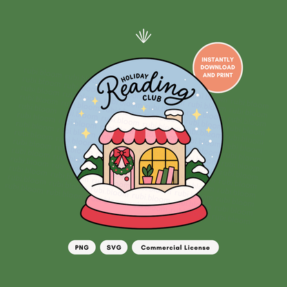 Holiday Reading Club SVG PNG