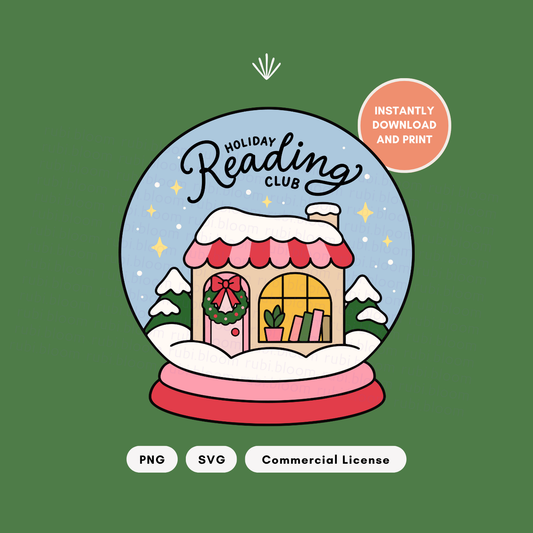 Holiday Reading Club SVG PNG