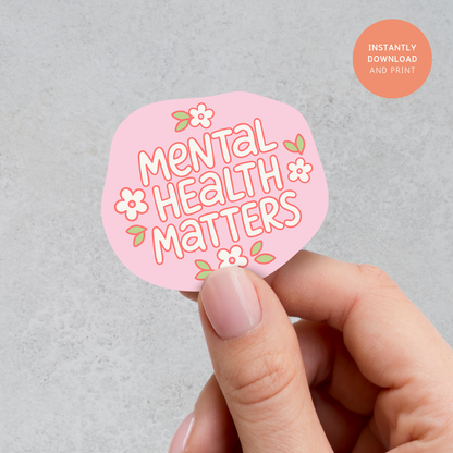 Mental Health Matters PNG SVG | FREEBIE