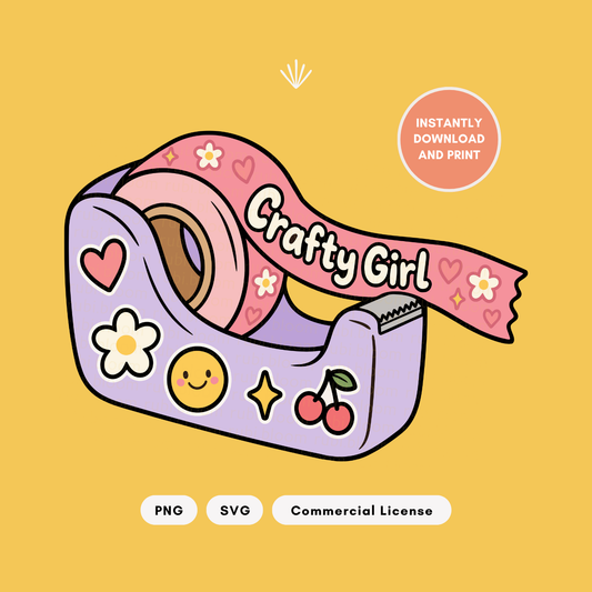 Crafty Girl PNG SVG