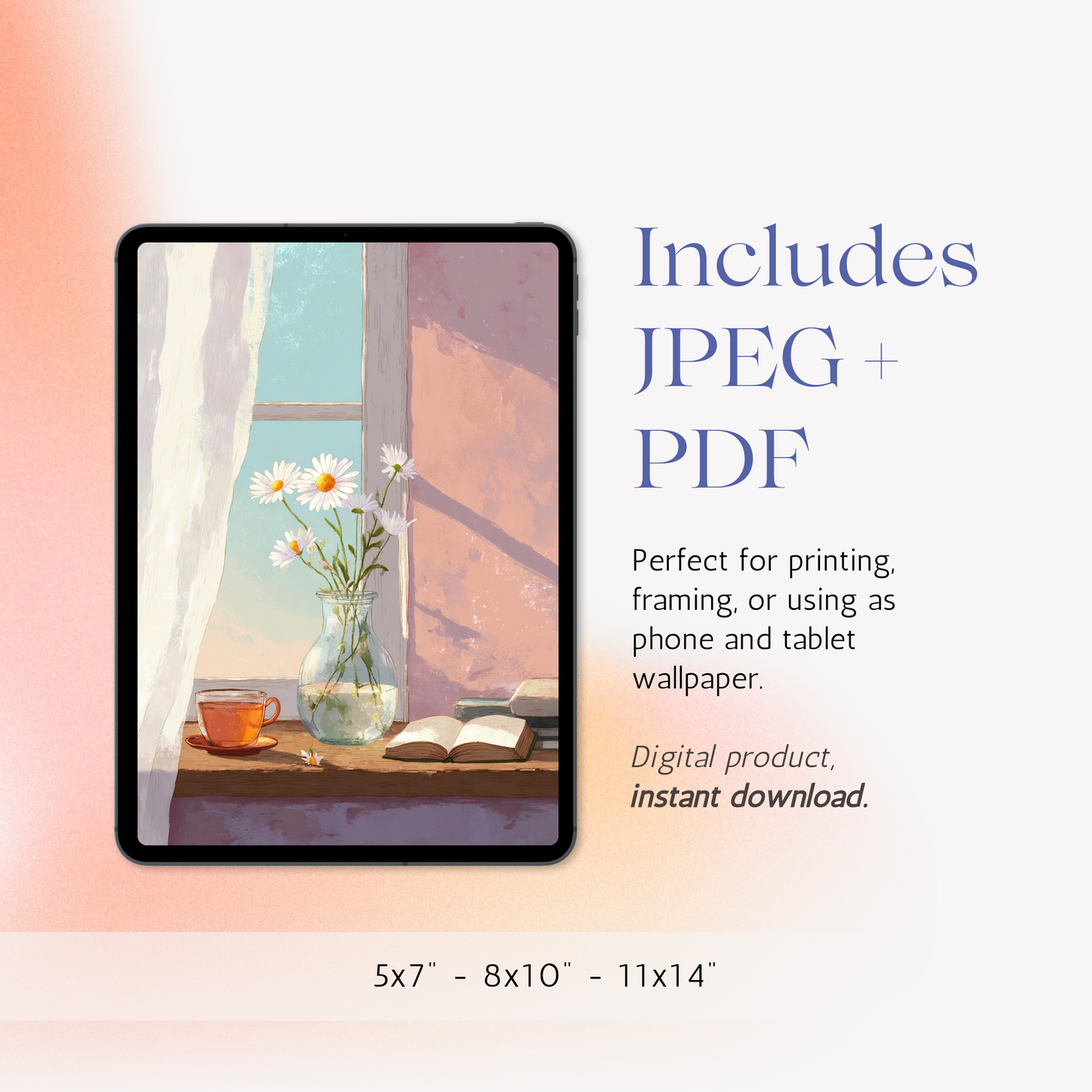 Window Light – Printable Poster