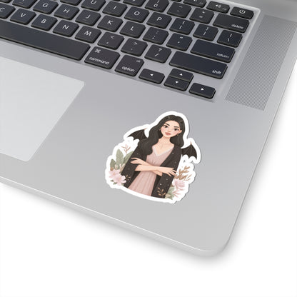Halloween Bat Girl Sticker