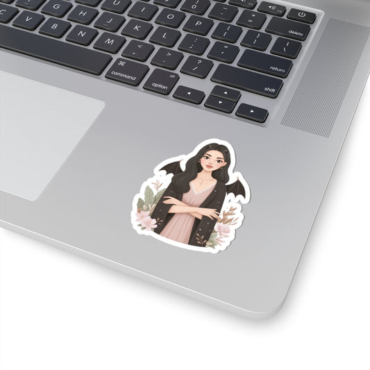Halloween Bat Girl Sticker