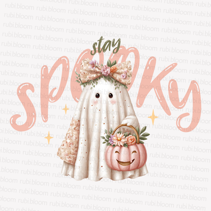 Stay Spooky Ghost PNG – Cute Halloween Printable