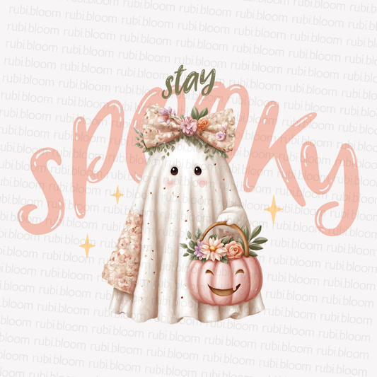 Stay Spooky Ghost PNG – Cute Halloween Printable