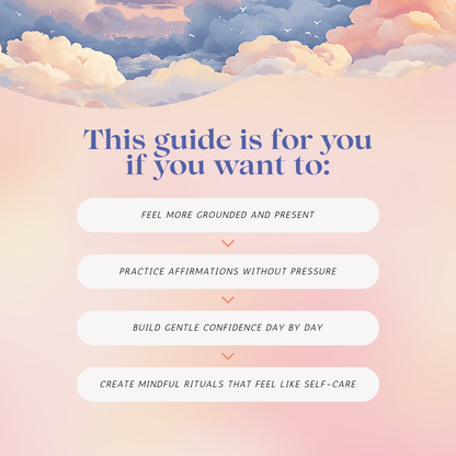 The Power of Affirmations – A 25-Page Digital Self-Discovery Guide by RubiBloom (US Letter PDF)