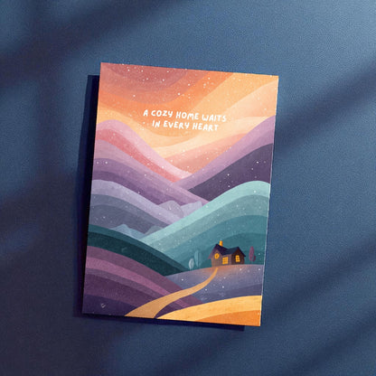Dreamland Path Postcards - Printable Set of 4 Cozy Illustrations