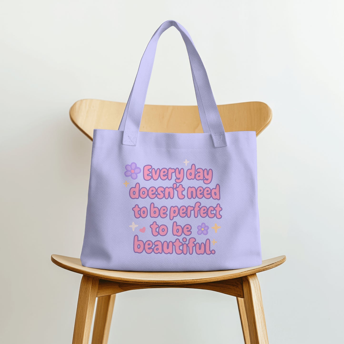 Every Day Doesn’t Need to Be Perfect to Be Beautiful - Cute Affirmation Quote Printable PNG & SVG Bundle