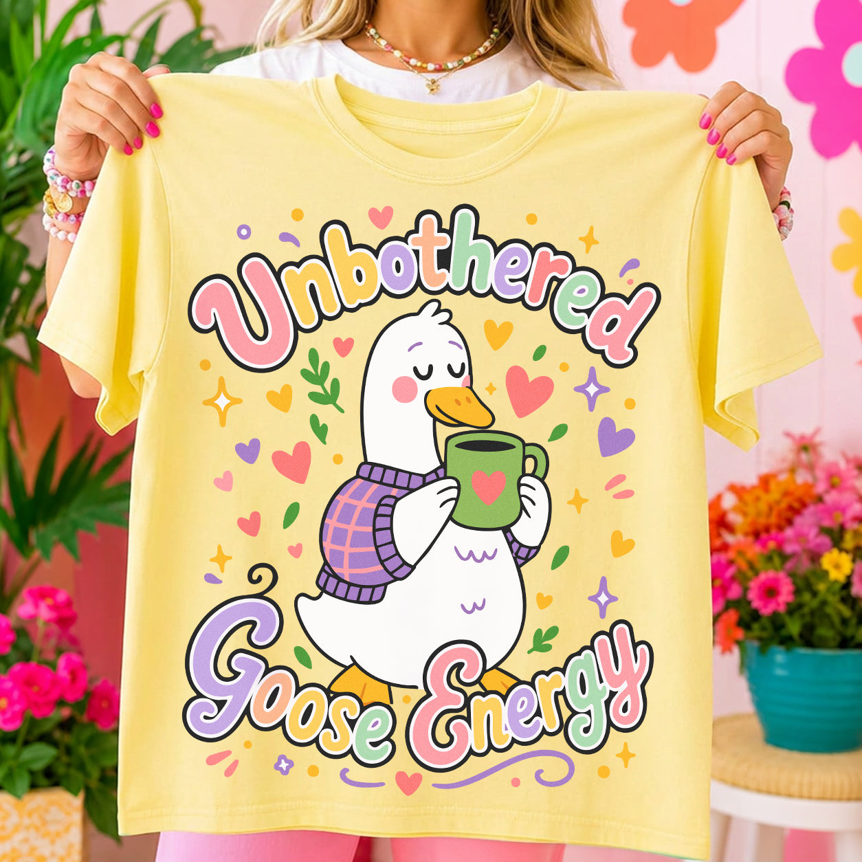 Unbothered Goose Energy PNG SVG