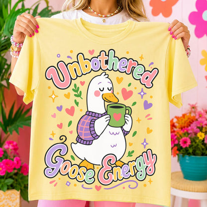Unbothered Goose Energy PNG SVG
