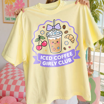 Iced Coffee Girly Club PNG & SVG