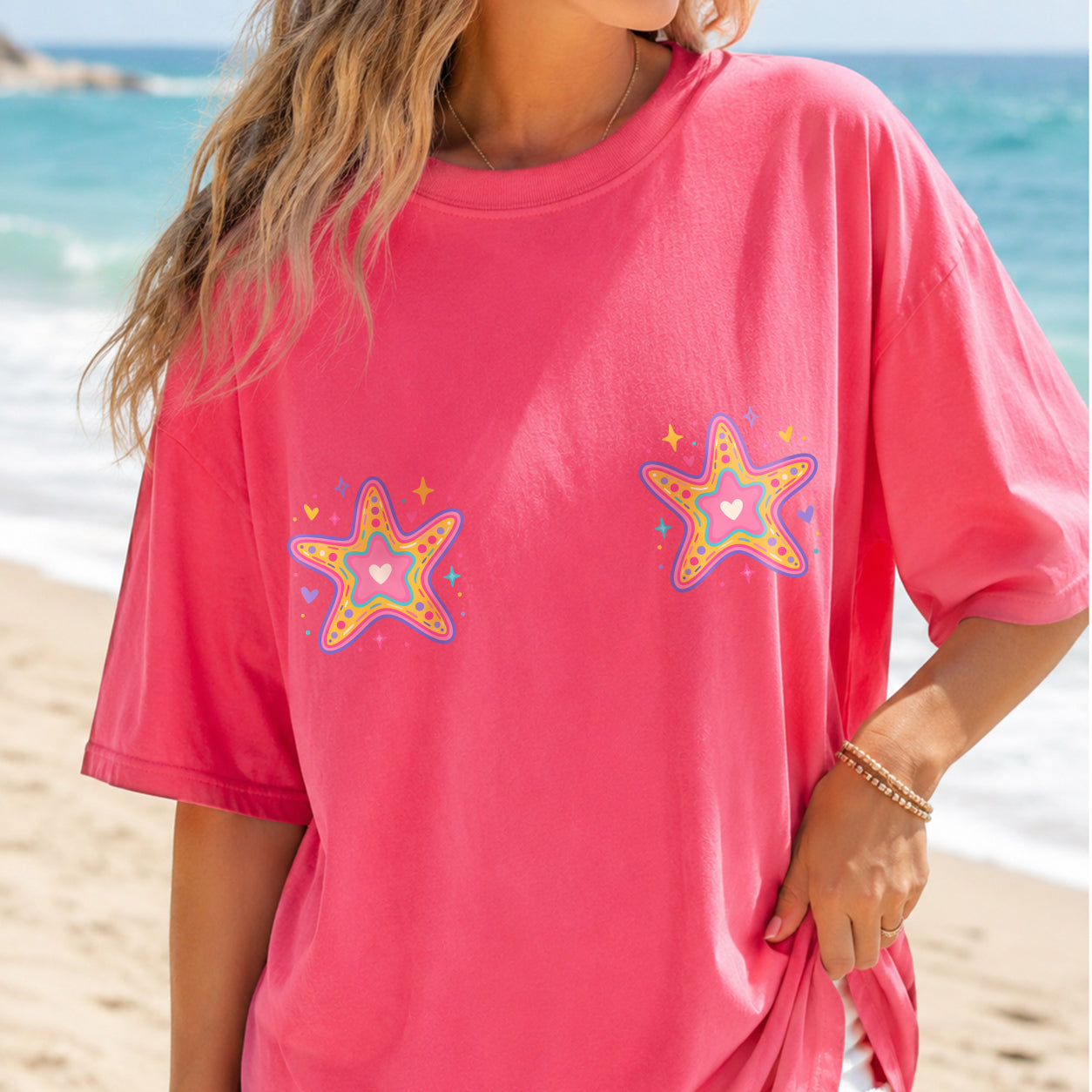 Kawaii Starfish PNG SVG Design