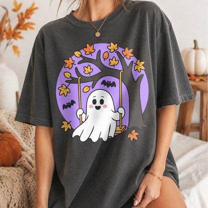 Cute Halloween "Hey Boo" Ghost PNG SVG