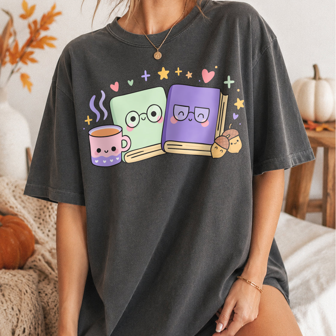 Cute Fall Book Characters PNG SVG design