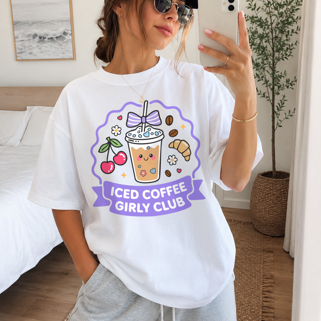 Iced Coffee Girly Club PNG & SVG
