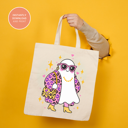 Spooky Girly Ghost PNG SVG design