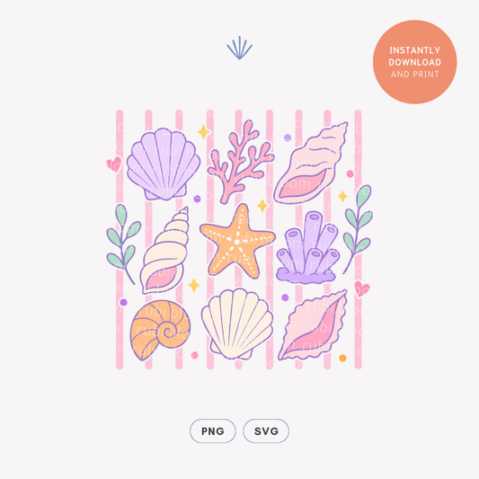 Coastal Seashell PNG SVG Design